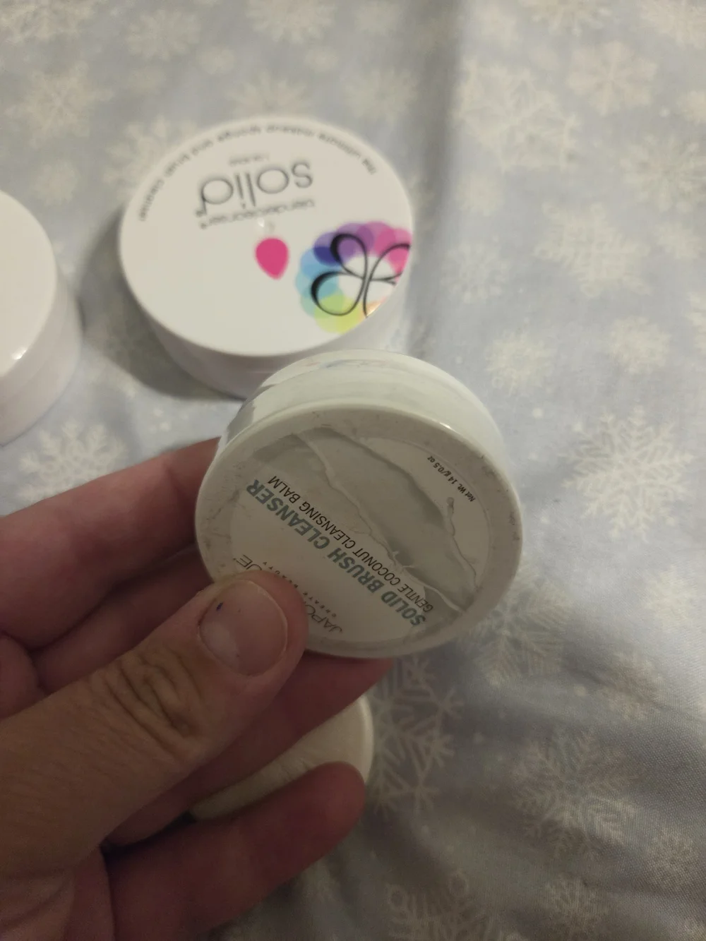 solid Makeup Sponge & Brush Cleanser - White
